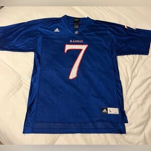 Adidas Kansas Jayhawks #7 Football Premier Home Jersey L